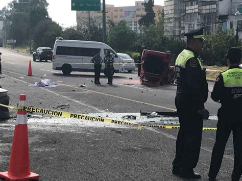 Conductora Muere Tras Volcar Su Auto En Autopista Naucalpan Ecatepec