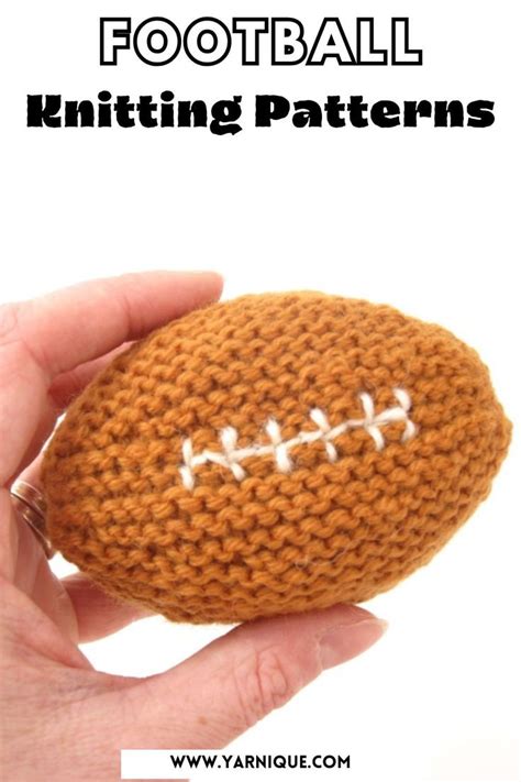 Free Football Knitting Patterns For Game Day Yarnique In 2024 Easy