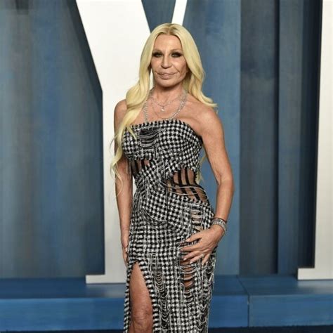 Donatella Versace En La Fiesta De Vanity Fair Tras Los Premios Oscar