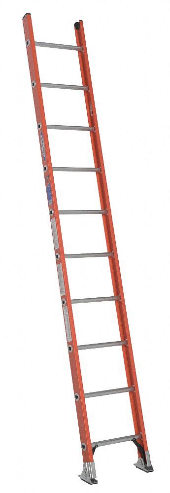 Werner In Overall Ht Fiberglass Straight Ladder Ejg D