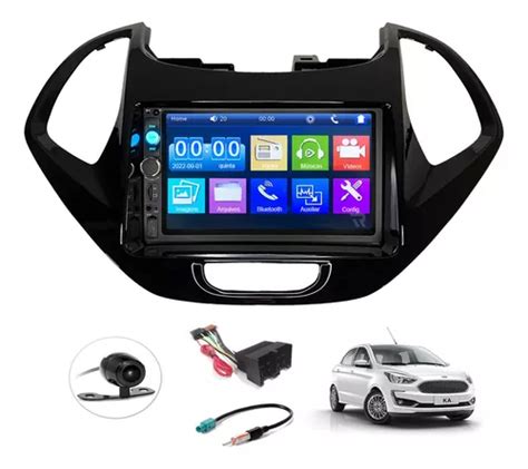 Kit Central Multimidia Dvd 2 Din Mp5 Ford Ka 2019 A 2021