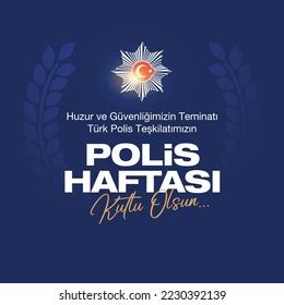 Polis Haftasi Kutlu Olsun Happy Police Stock Vector (Royalty Free ...