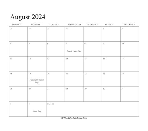 Calendar August 2024 Pdf Adele Antonie