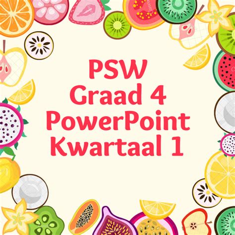 PSW Graad 4 Kwartaal 1 PowerPoint Cs Summaries