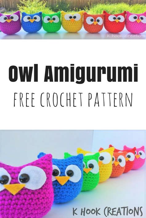 Beginner Friendly Owl Pattern K Hook Creations Owl Crochet Pattern