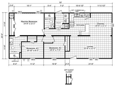 Mobile Home Layouts Double Wide