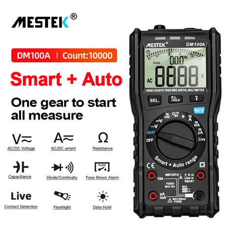 Mestek Professional Smart Auto Range Multimeter DM100A