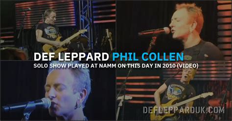 Years Ago Def Leppard S Phil Collen Performs Solo Concert At Namm