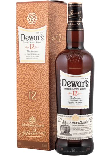 Dewars 12 Year Old Blended Scotch Whisky 750ml Bottle