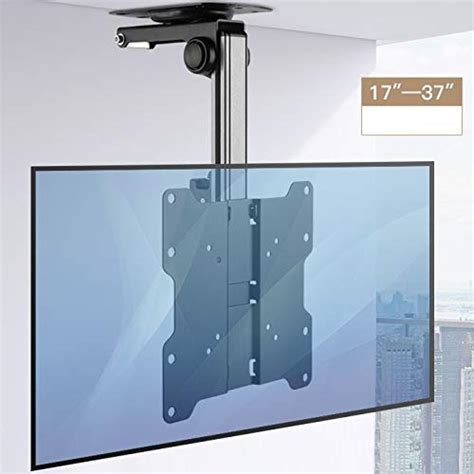 Ceiling Tv Mount Universal Hinged Tilt Swivel Bracket Flip Down