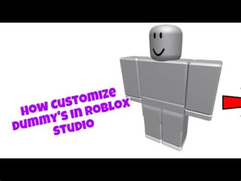 How To Customize Dummys In Roblox Studio Youtube