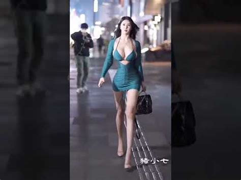 hot sexy girl street fashion zhu xiaoqi - YouTube