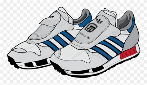 Running Shoe Clipart - Transparent Adidas Cartoon Shoes - Png Download ...