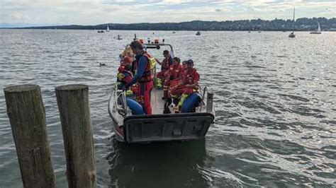 Motorboot überfährt Schwimmer 32 auf Starnberger See Wasserwacht im