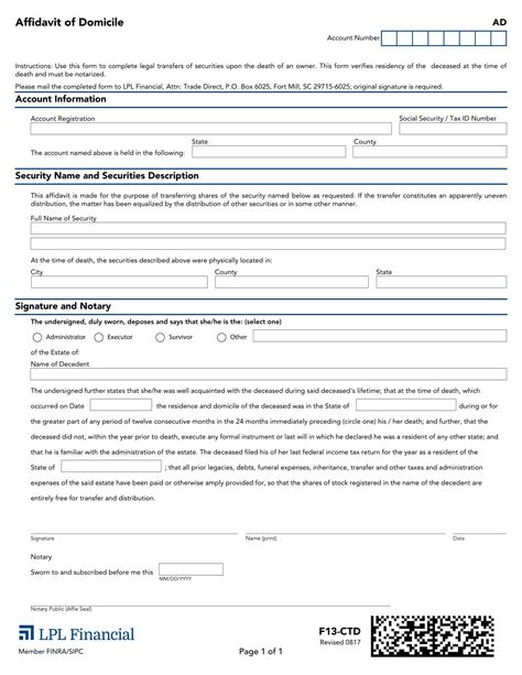 Affidavit Of Domicile 9 Examples Format Pdf