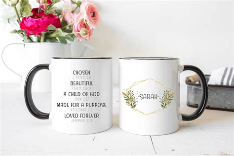 Personalized Bible Verse Mug For Women Spiritual Mugs Etsy