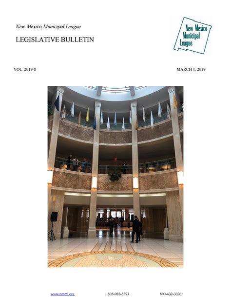 NMML Legislative Bulletin Vol. 2019-8 by New Mexico Association of ...