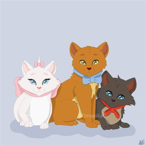 The Aristocats Fanartmarie Toulouse And Berlioz By 0masika0 On Deviantart