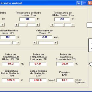 Nstru O De Execu O Para O C Lculo Dos Ndices De Conforto T Rmico