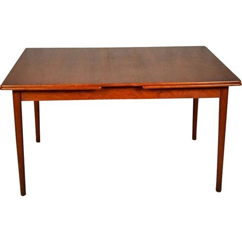 Vintage Teak Extending Dining Table By Nils Jonsson Swedish 1960s