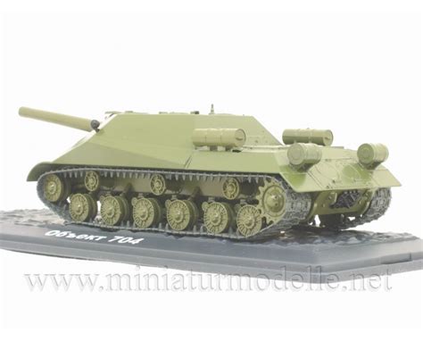 1:43 Object 704 Soviet self-propelled howitzer military with magazine ...
