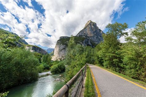 Sarca River Near Sarche Trentino Italy Stock Photo Image Of Lane