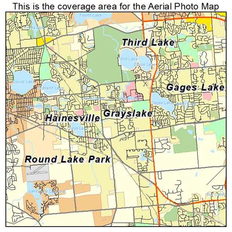 Aerial Photography Map of Grayslake, IL Illinois