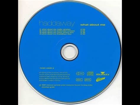 Haddaway What About Me Radio Version 1997 Europop YouTube