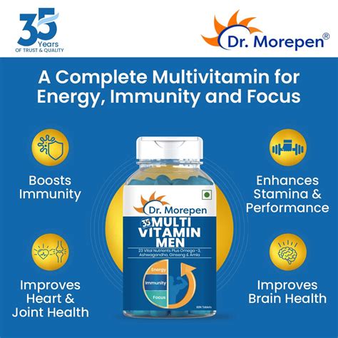 Buy DR MOREPEN MULTIVITAMINS FOR MEN WITH OMEGA 3 HERBS 60 VEG