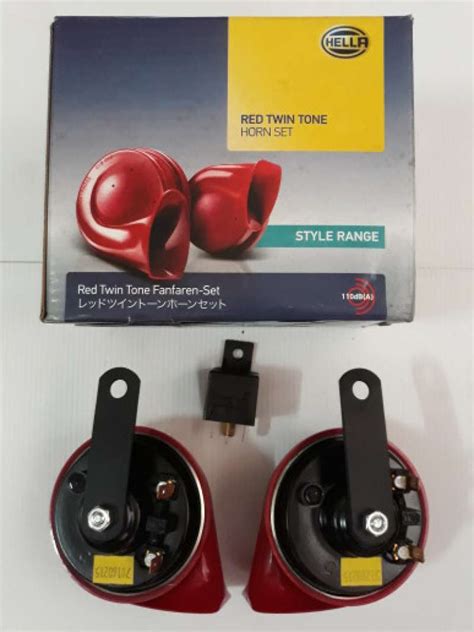 Promo Klakson Hella Keong Merah Twin Tone Horn V New Diskon Di