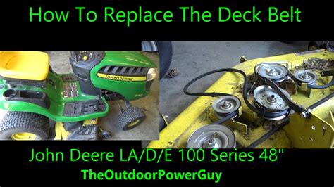 How To Install Mower Deck Belt John Deere S140