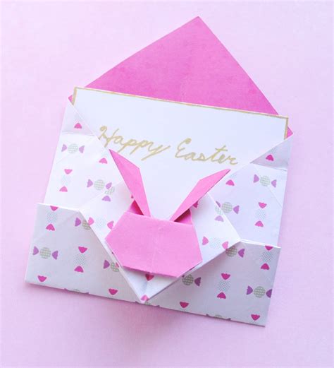 zakka life: Pretty Origami Bunny Envelopes