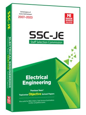 Ssc Je Electrical Book Previous Year Papers I Made Easy