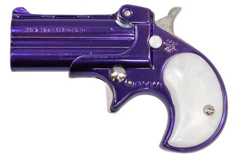 Shop Cobra Enterprise Inc 22 Wmr Classic Derringer With Imperial Purple Finish And Pearl Grips