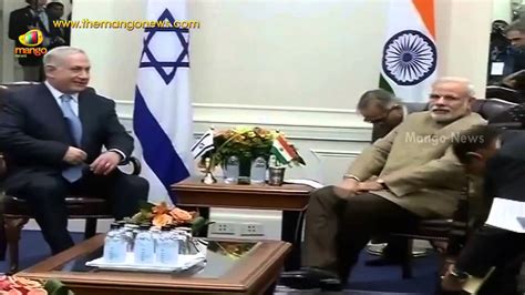 Narendra Modi Meets Israeli Pm Benjamin Netanyahu In Us Youtube