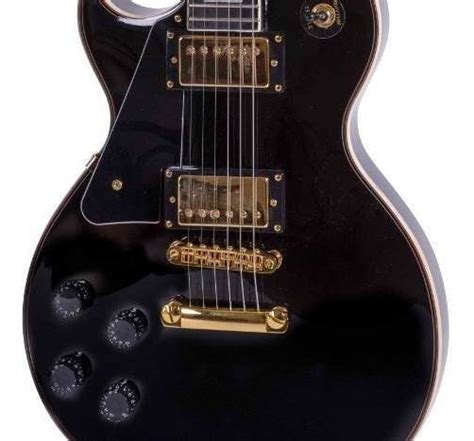 Guitarra Eléctrica Parquer Les Paul Zurdo Negra con Funda Music Shaker