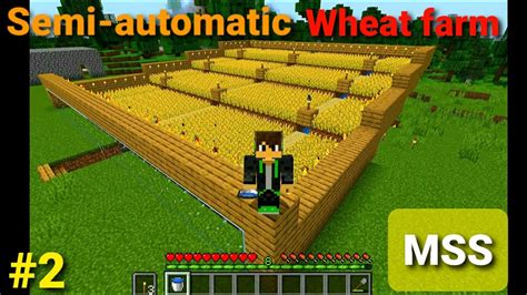 I Made A Huge Semi Automatic Wheat Farm Minecraft Survival Series Part 2 Youtube