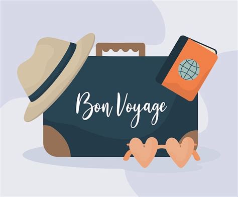 Premium Vector Bon Voyage Poster