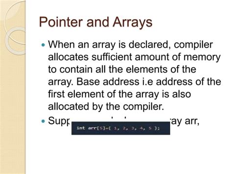 Pointers In C Language PPT