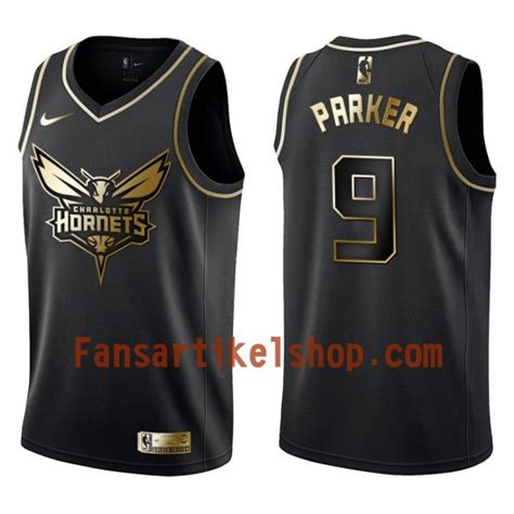 NBA Charlotte Hornets Trikot Tony Parker 9 Nike Schwarz Golden Edition ...