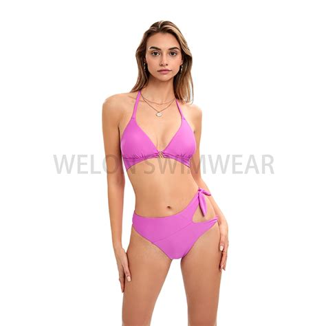 Bow Tie Golden Accessories Bikini Set
