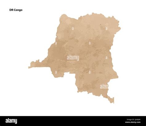 Antiguo mapa texturizado de papel de época del país de la República