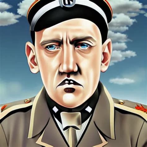 Hitler Anime Art Style Stable Diffusion