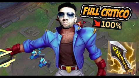 Partida insana de Garen Full Critico 100 Tabéfe YouTube