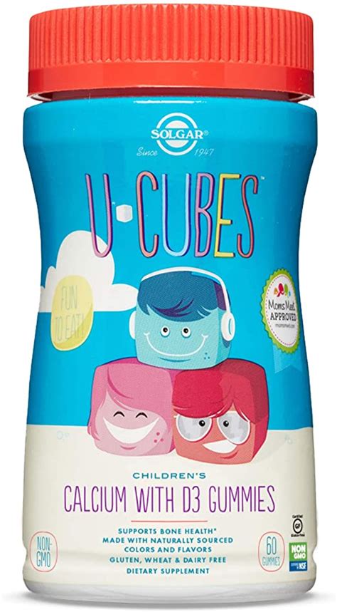 Solgar U Cubes Calcio Para Ni Os Con Vitamina D Gomitas Sabor