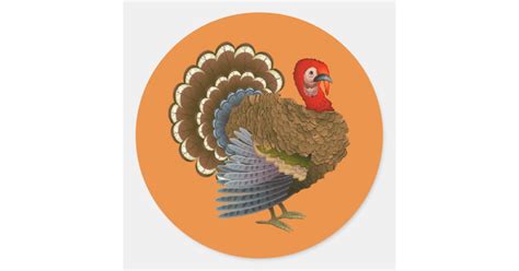 Thanksgiving Turkey Sticker Zazzle