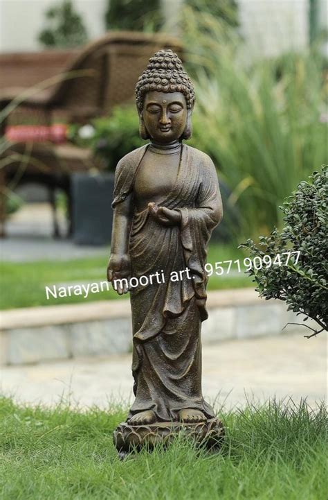 Handmade Marble Standing Buddha Statue At Rs 50000 In Jaipur Id 24431219388