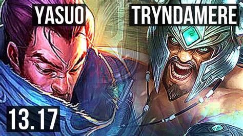 Yasuo Vs Trynda Mid M Mastery Games Godlike Na