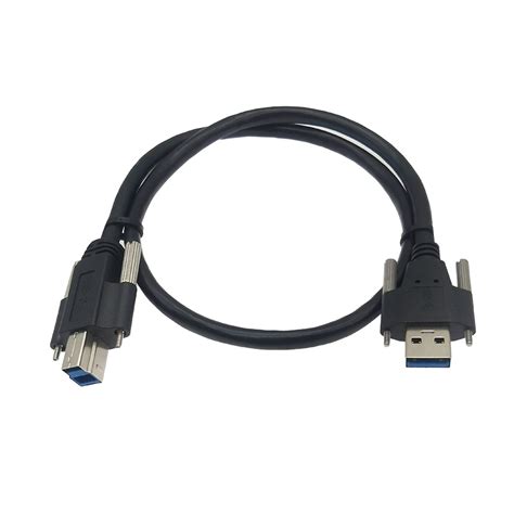 Usb30 A Type Male With Screw To Usb30 B Type Male With Screw Cable