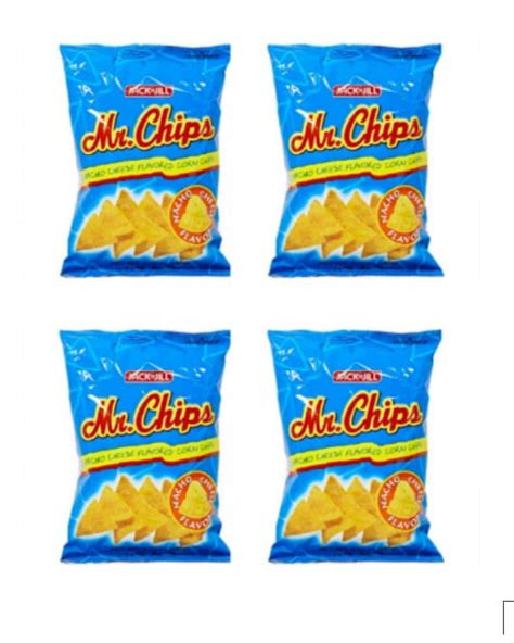 Jack Jill Mr Chips Nacho Cheese Flavored Corn Chips Pack Of 4